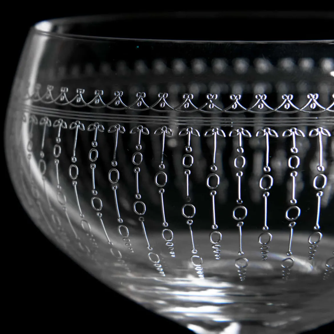 Cocktailglas Retro Coupe | 1920er Verzierung - 220 ml