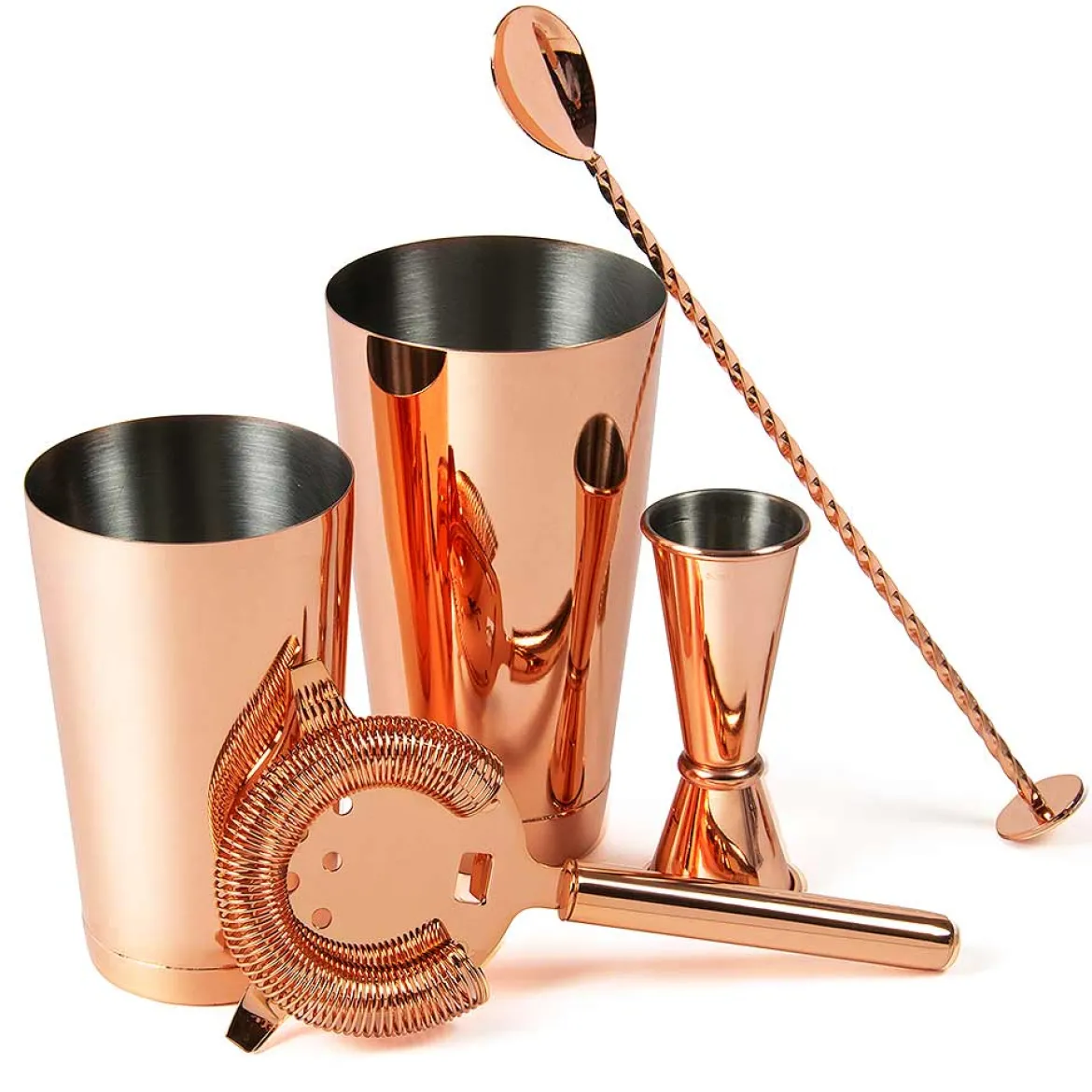 Cocktailset 5-teilig - Geschenkbox | Kupfer