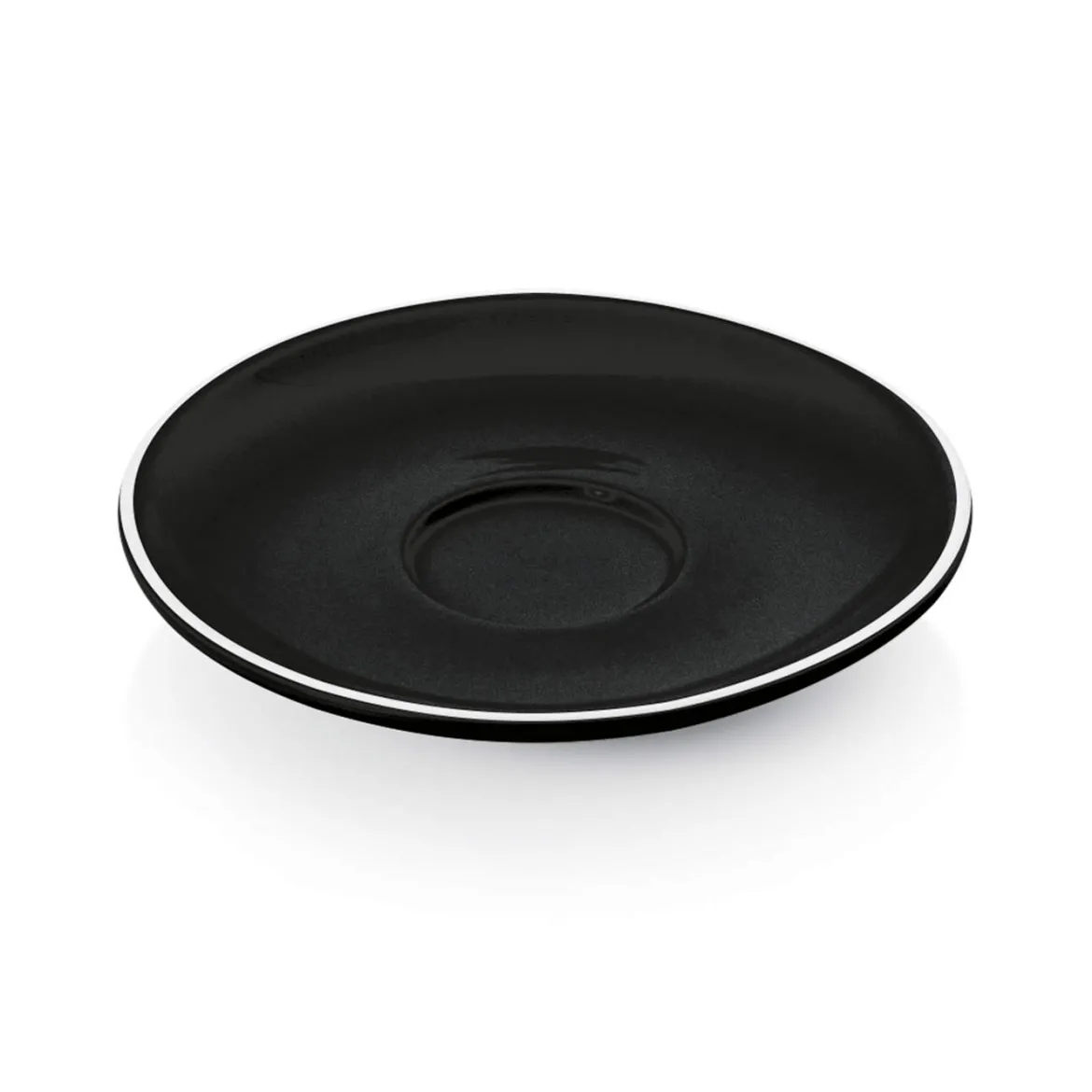 Espresso Untertasse - Italia Black | Schwarz - Ø 12,5 cm (6 Stk)
