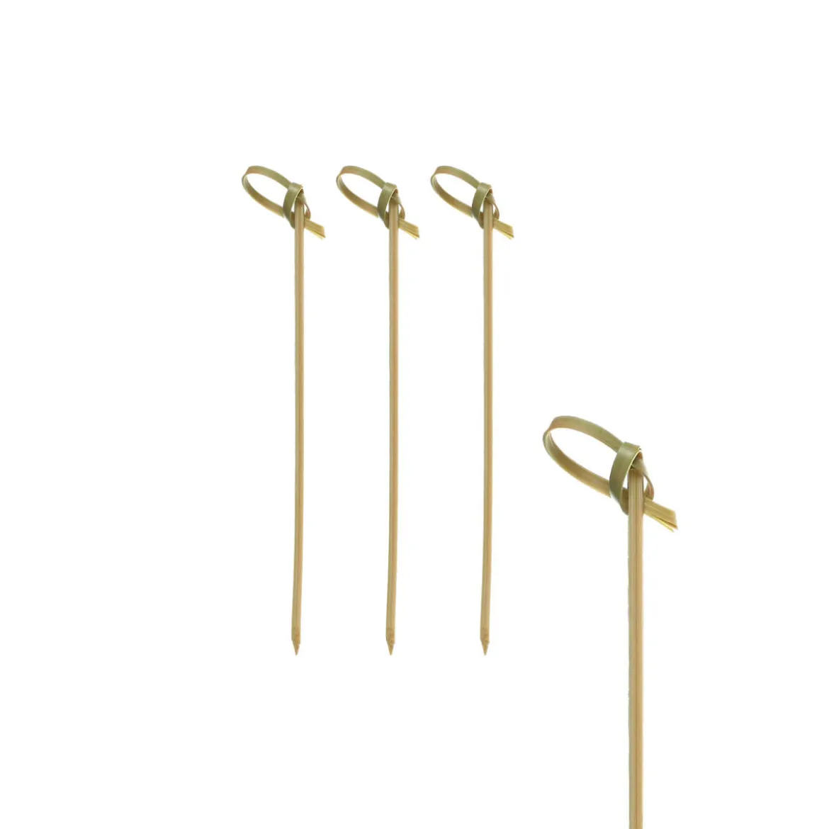 Fingerfood-Spieße "Knoten" | Natur - 6 cm - Papstar Pure (6 x 250 Stk)