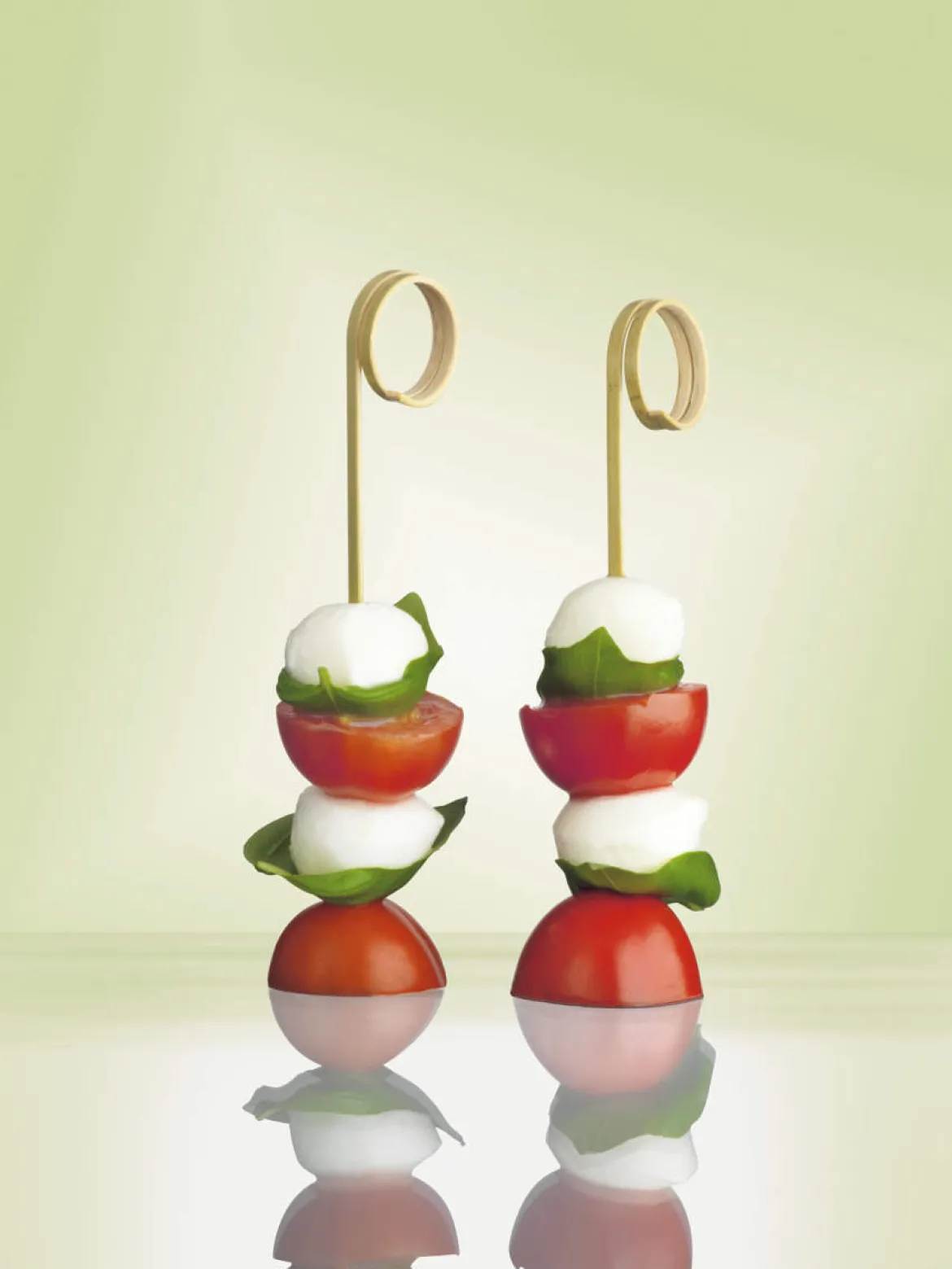 Fingerfood-Spieße "Twister" | Natur - 11 cm - Papstar Pure (100 Stk)