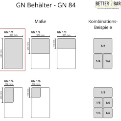GN 1/1 Behälter - Polypropylen - GN 84 | 15 cm