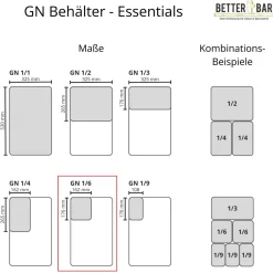 GN 1/6 Deckel - Edelstahl - GN Essentials