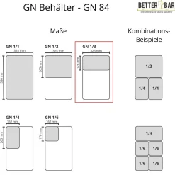 GN 1/3 Deckel - Polypropylen - GN 84