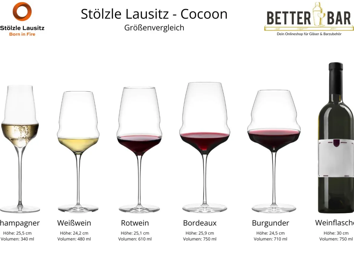Rotweinglas | Cocoon - Stölzle Lausitz | 610 ml (6 Stk)
