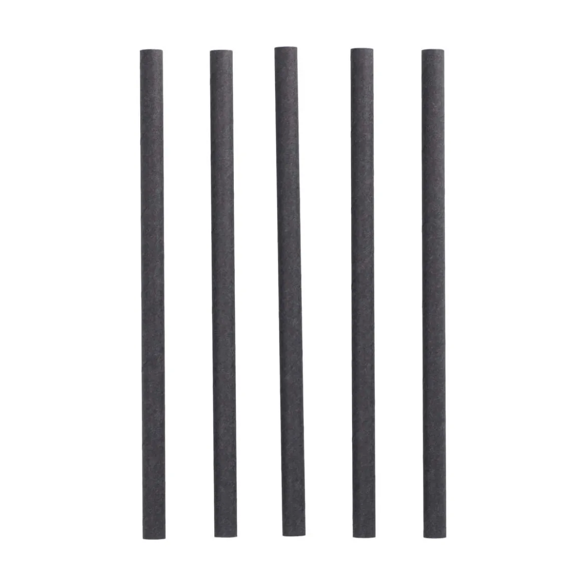 Shake Papier-Trinkhalm | Schwarz - Ø 10 mm x 21 cm - Papstar Pure (100 Stk)