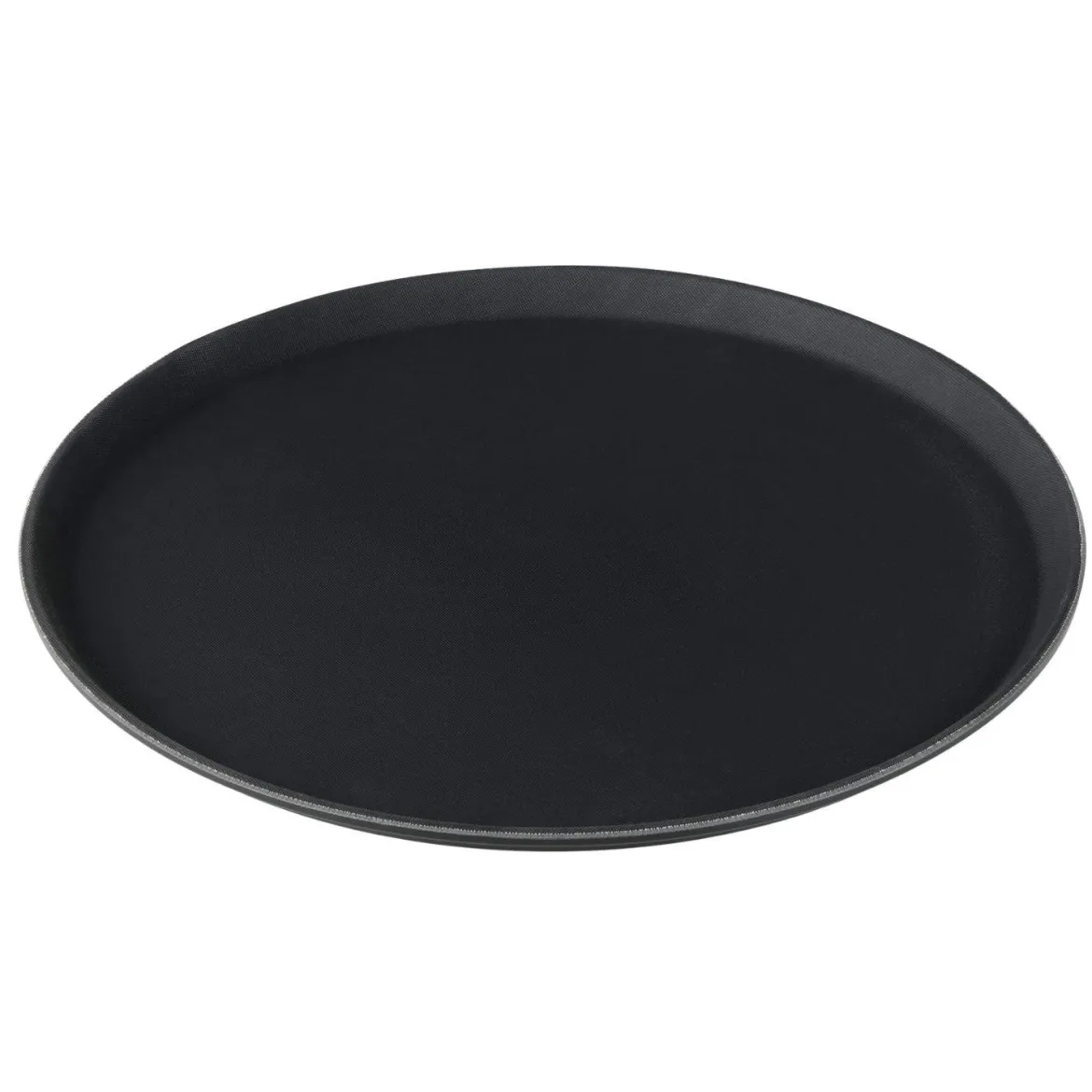 Tablett rutschfest - Polypropylen | Schwarz - Ø 45 cm