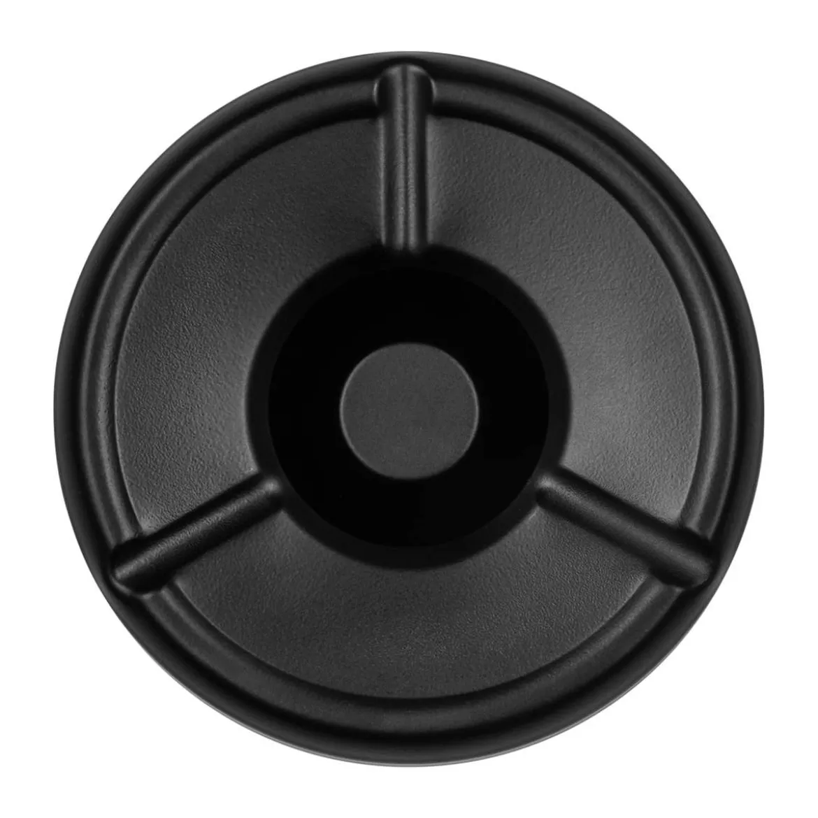 Windaschenbecher Edelstahl - stapelbar | schwarz - Ø 12 cm